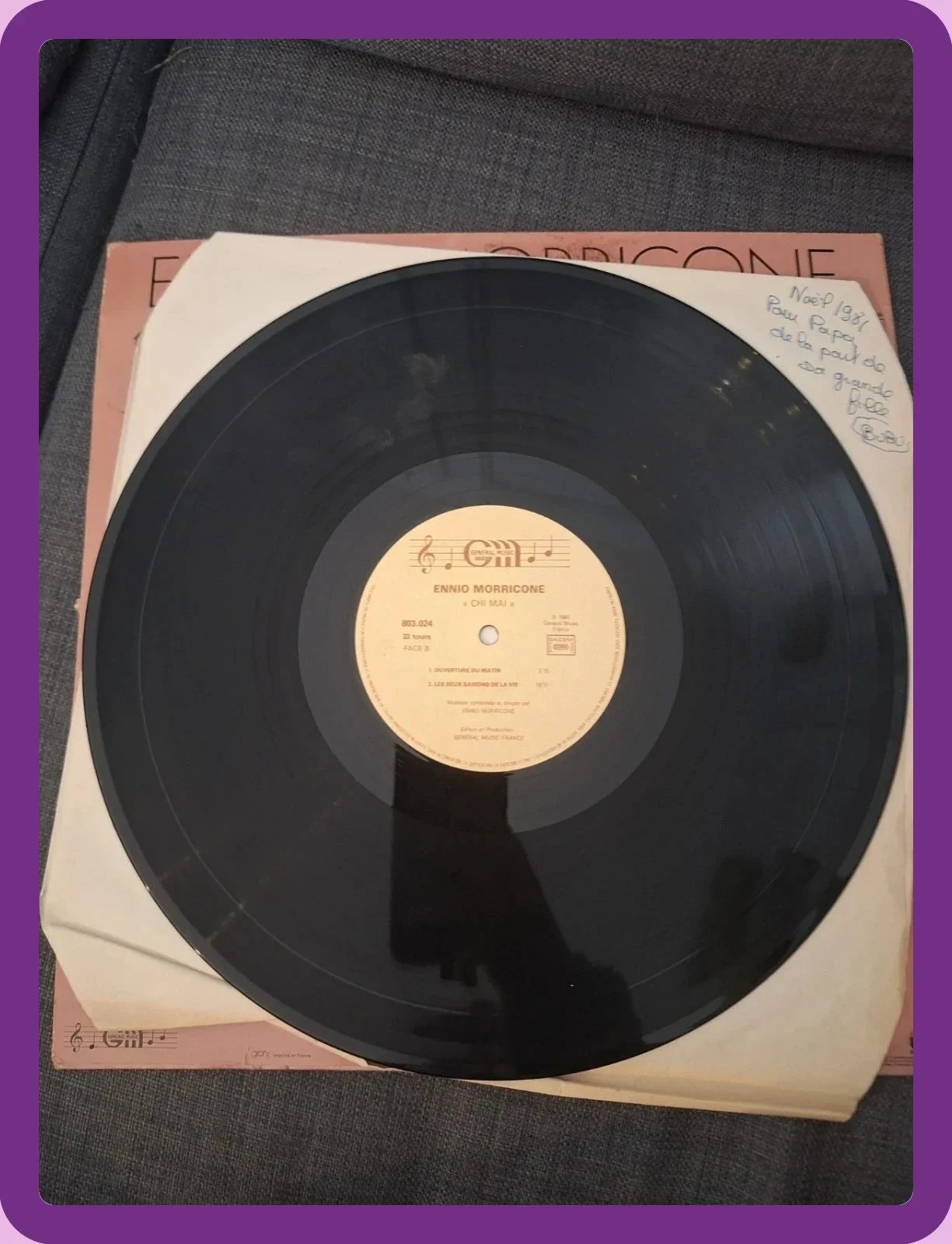 Vinilo Ennio Morricone Chi Mai – photo 6